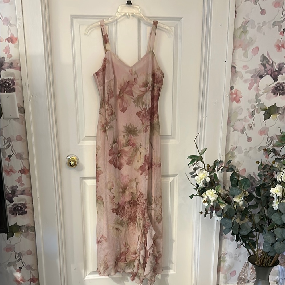Floral Pink Maxi Dress